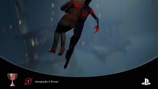 Spiderman saves a woman