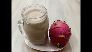 Dragon Fruit Dates Milkshake