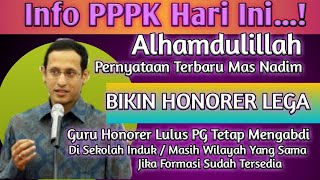 Alhamdulillah  !! Bikin guru honorer Lega Ini Pernyataan Mas Nadim PPPK 2022 Banyak Kemudahan