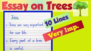 10 Lines on Trees|Essay on Trees|10 Lines Essay on Trees|Essay on Importance of Trees|Trees Essay