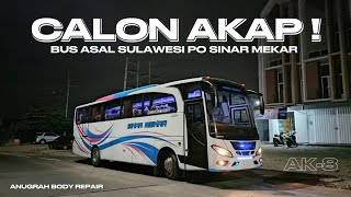 CALON BUS AKAP ASAL SULAWESI | ANUGRAH BODY REPAIR MALANG