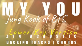 MY YOU (Lower Key Ver.) - JUNG KOOK of BTS | Acoustic Karaoke | Chords