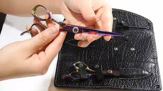 Miya John Rainbow Hairdressing Scissors Cutting & Thinning Set