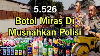 5.526 Botol miras dimusnahkan Polisi Demak