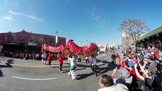 360 Degree Video - Los Angeles Chinatown New Year Parade 2018