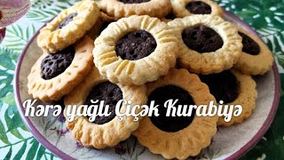 GÖZƏL Kərə yağlı Çiçək Kurabiyə. Peçenyelər! Şirin Ev Kurabiyesi! Resept /Creamy Cookies