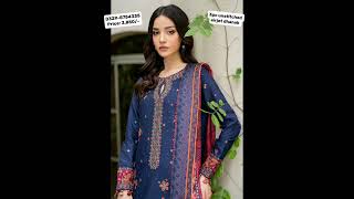 dhanak embroidered suit | dhanak suit design  #dress #ladiesunstitchfancypartywearcollection