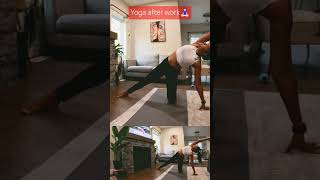 After work yoga session to calm my mind! #shortvideo #yoga #shorts #vlog