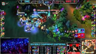 NWS Watch Amazing Kha'Zix Baron Steal - NWS vs OMG - LoL S4 Worlds