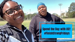 First VLOG | Finish Strong Fridays! | Weight Loss Journey | Couples Workout | Spend the Day with US!