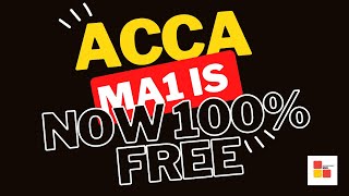 @Accountancyhub11 ACCA MA1 is now totally free for you | 100 percent pre recorded lectures.