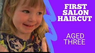 Life with a three-year-old: First Salon Haircut | NatashaMorganYouTuber