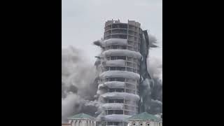 Noida twin tower demolition.