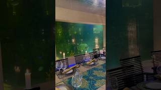 DINING IN AN UNDERWATER RESTAURANT! #shorts #viral