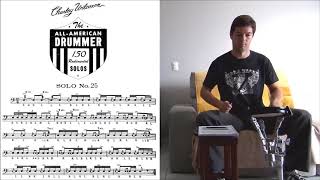 Solo Nº25 - Charley Wilcoxon - The All-American Drummer - 150 Rudimental Solos