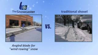 Shovel Snow - The Snowcaster Vs. Traditional Shovel