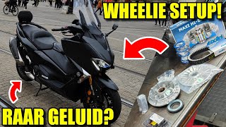 MIjn NIEUWE Yamaha tmax 530 OPVOEREN! | POLINI HI-SPEED EVO KIT!🔥 (WHEELIE SETUP)