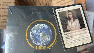 Life TCG Gold booster box unveil and SECRET RARE HUMAN 101/100 card 👀￼