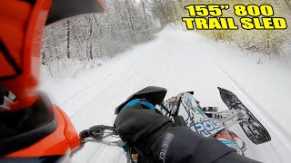 155" Polaris SKS 800 Trail Riding