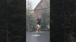 First flip! #shorts #trampoline #fun #funny