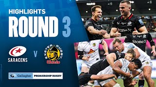 Saracens v Exeter - HIGHLIGHTS | Ben Earl Stars with Two Scores! | Gallagher Premiership 2024/25