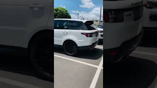 2023 Range Rover sport looks worse than 2020? 23” Vossen Rims and lowering links. Filthy needs wash