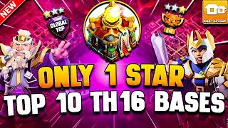 Top 10 TH16 Bases Link | ONLY 1 STAR Th16 War Base Link (Town Hall 16) | Best TH16 Legend Base Link