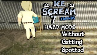 Ice Scream 7 Hard Mode But Without Getting Spotted, Full Gameplay || Ice Scream 7 || AS ActionMode