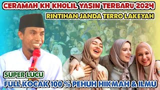 Full Kocak & Tawa 🌟 Ceramah KH Kholil Yasin Terbaru 2024 || Live Palengaan Pamekasan