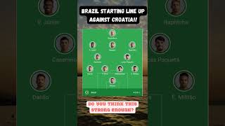 Brazil Starting line up against Croatia!!! What do you think?? #short #fifaworldcup #ad