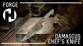 Knife Making: Forging a Chef's Knife From Damascus Steel