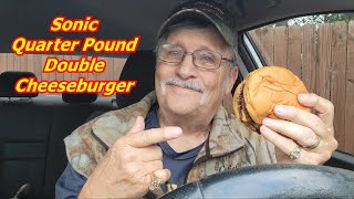 Sonic Quarter Pound Double Cheeseburger Taste Test Rating Review