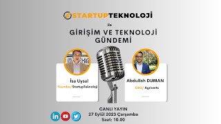 27 eylül Çarşamba / Girişim ve Teknoloji Gündemi Programı