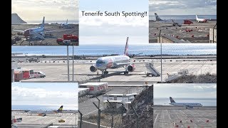 12+ minute spotting compilation at Tenerife South airport on the 6/1/18