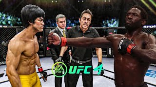 Bruce Lee vs Jared Cannonier - EA Sports UFC 4 - Bruce Lee Fight Club 🔥🐲