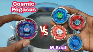 Cosmic Pegasus vs M Seal Fake Beyblades battle 🔥🥰 | In Hindi