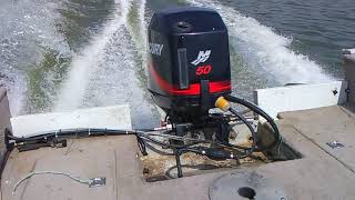 Monark aluminum v hull 50hp mercury