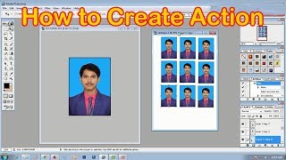 Photoshop tutorial: Create Action for passport size photo in Photoshop