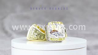 Mustang Champion 1997 1998 2015 NFL Denver Broncos Mustang Champion Ring Set