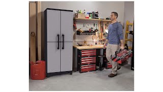 Storage Cabinet with Doors and Shelves