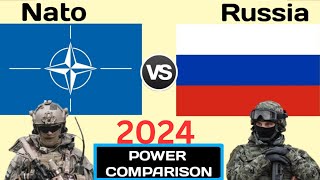 Nato vs Russia military power Comparison 2024 | Russia vs Nato military power | world military power