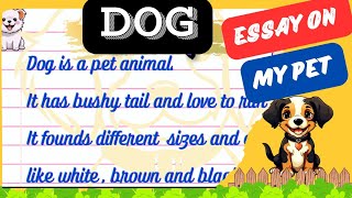 20 lines on the dog in English/Essay on The Dog/#Qulam Dwat learner0/Essay on Dog in English Writing