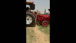 HMT 6522 +mahindra 575 pulling troly