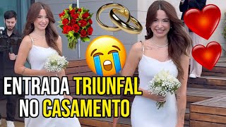 VEJA BRUNA GOMES ENTRANDO NA CERIMÔNIA DO SEU CASAMENTO COM BERNARDO SOUSA!