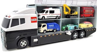 12 Types Tomica Cars ☆ Tomica opened and stored in the Okatazuke convoy