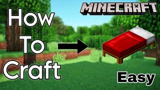 "EASY BED CRAFTING in MINECRAFT 1.17 (SURVIVAL): QUICK & SIMPLE GUIDE!"