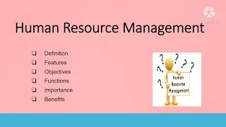 Human Resource Management