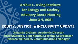 Equity, Justice, and Inclusivity Update