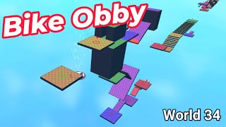 Obby But You're on a Bike (World 34) [Roblox]