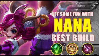 NANA One Shot Combo!! NANA Get Some Fun Nana is Crazy - Build Top 1 Global Nana ~ MLBB